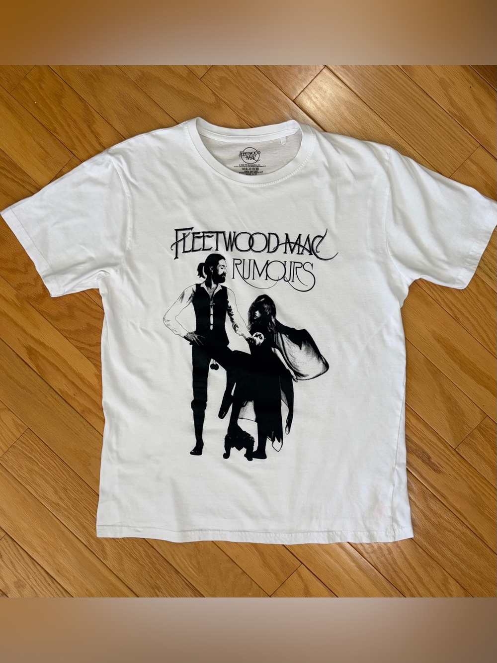 Fleetwood Mac Rumours Album Cover White Graphic Tee - Picture 1 of 4